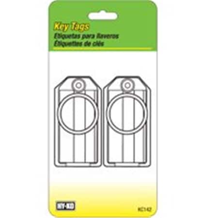 Hy-Ko KC142 Clear Keytag With Split Ring 7170277